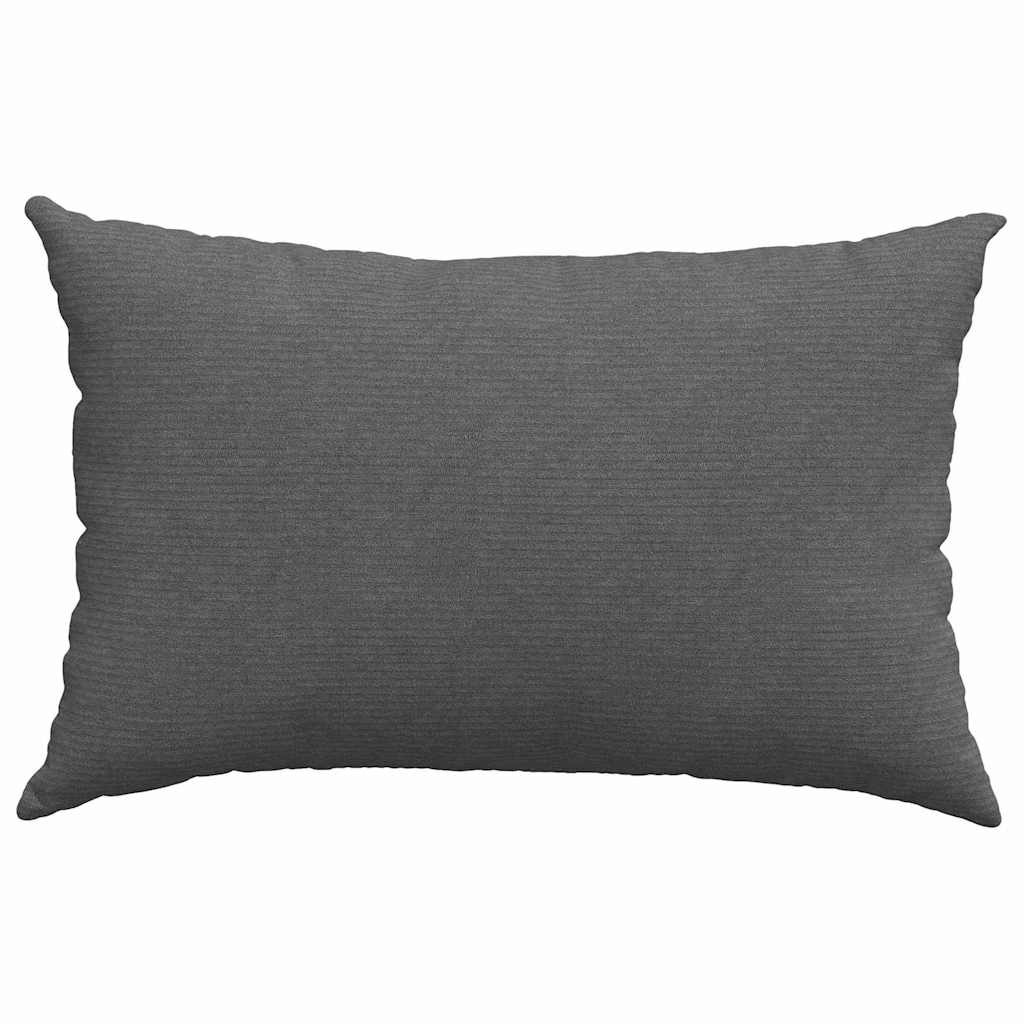 Kanapé párnák 2 pcs Sötétszürke 60 x 40 cm Bársonyos szövet