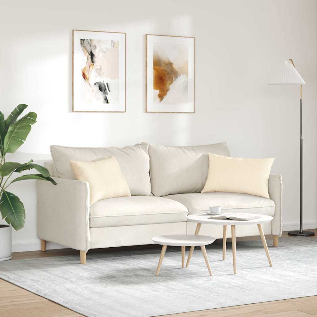 Kanapé párnák 2 pcs Krém 60 x 40 cm Bársonyos szövet