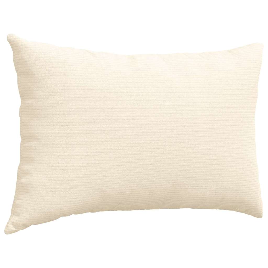 Kanapé párnák 2 pcs Krém 60 x 40 cm Bársonyos szövet