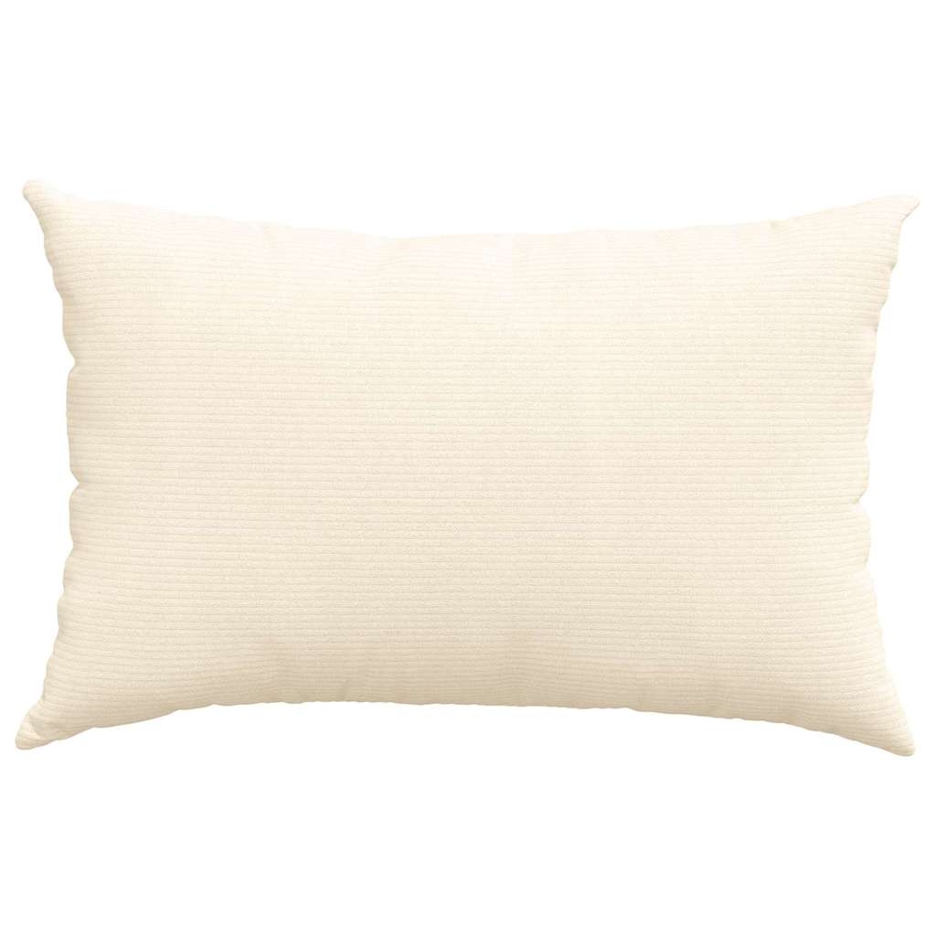 Kanapé párnák 2 pcs Krém 60 x 40 cm Bársonyos szövet