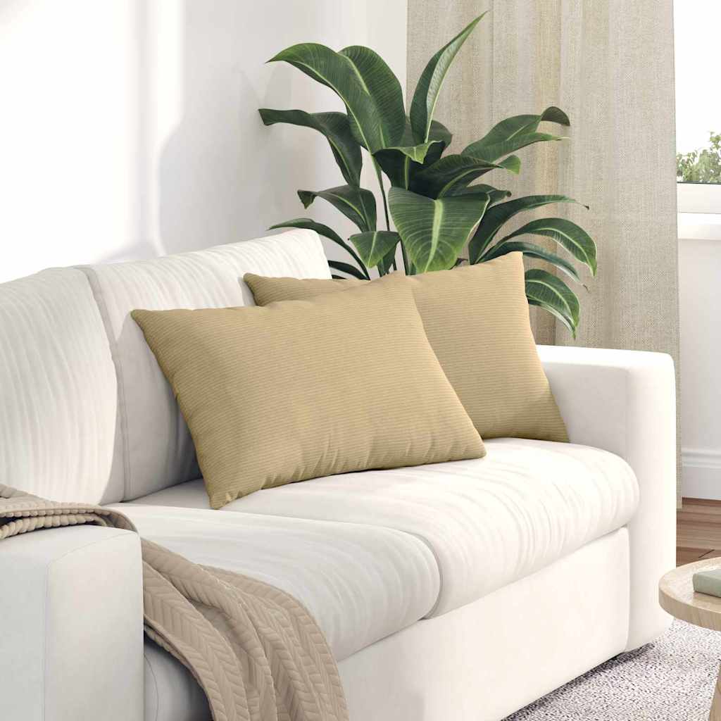 Kanapé párnák 2 pcs Szürke zöld 60 x 40 cm Bársonyos szövet