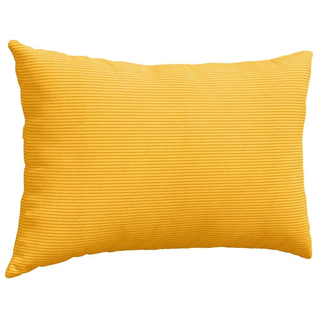 Kanapé párnák 2 pcs Világos sárga 60 x 40 cm Bársonyos szövet