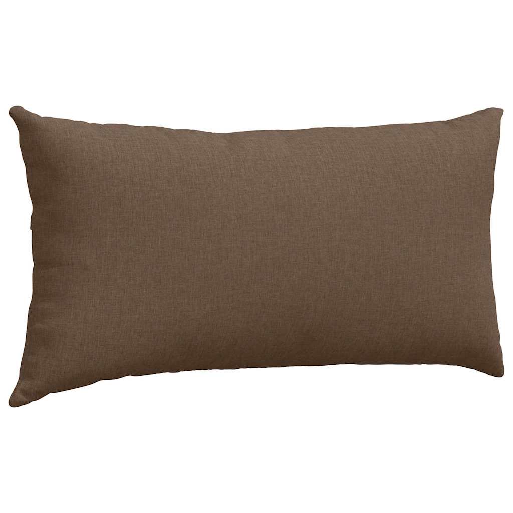 Kanapé párnák 2 pcs Barna 80 x 40 cm szövet
