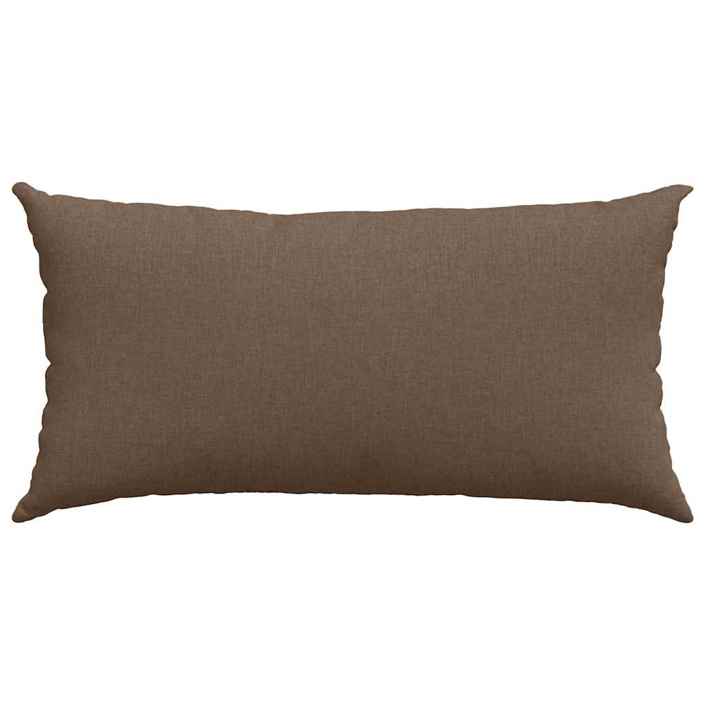 Kanapé párnák 2 pcs Barna 80 x 40 cm szövet