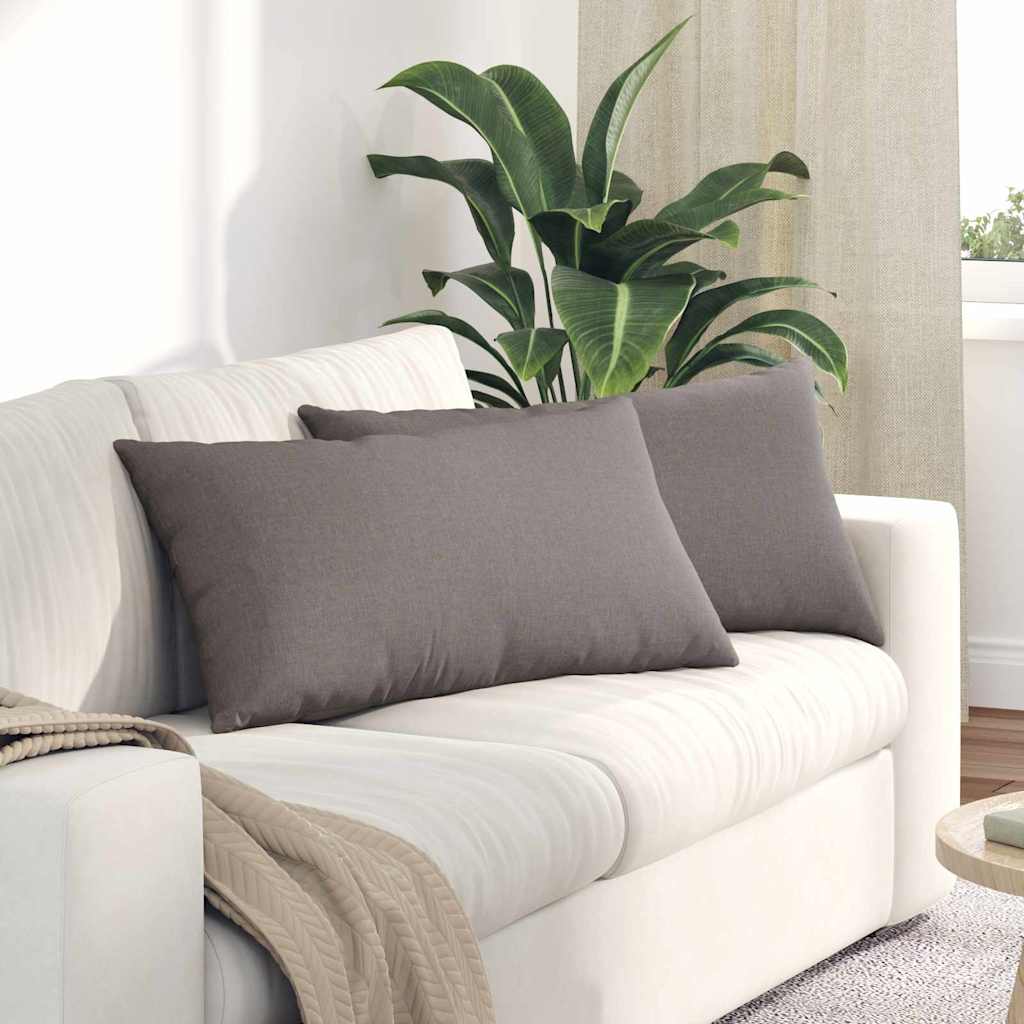 Kanapé párnák 2 pcs Tópszínű 80 x 40 cm szövet