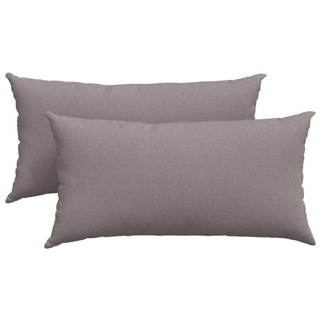 Kanapé párnák 2 pcs Tópszínű 80 x 40 cm szövet
