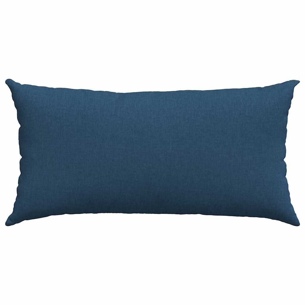 Kanapé párnák 2 pcs Kék 80 x 40 cm szövet