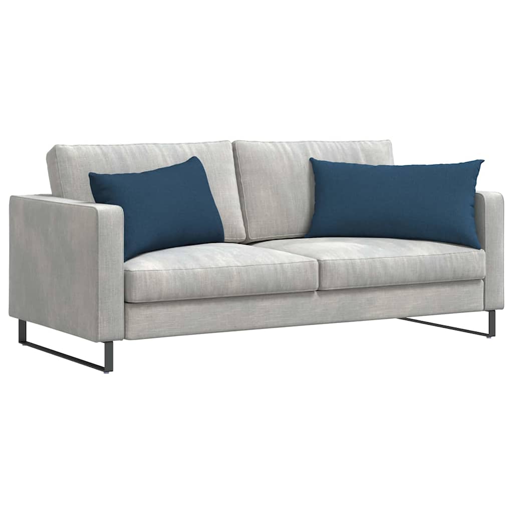 Kanapé párnák 2 pcs Kék 80 x 40 cm szövet