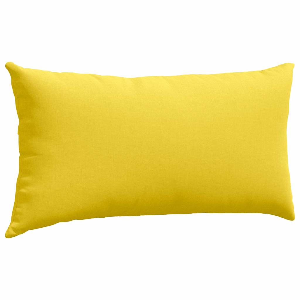 Kanapé párnák 2 pcs Világos sárga 80 x 40 cm szövet