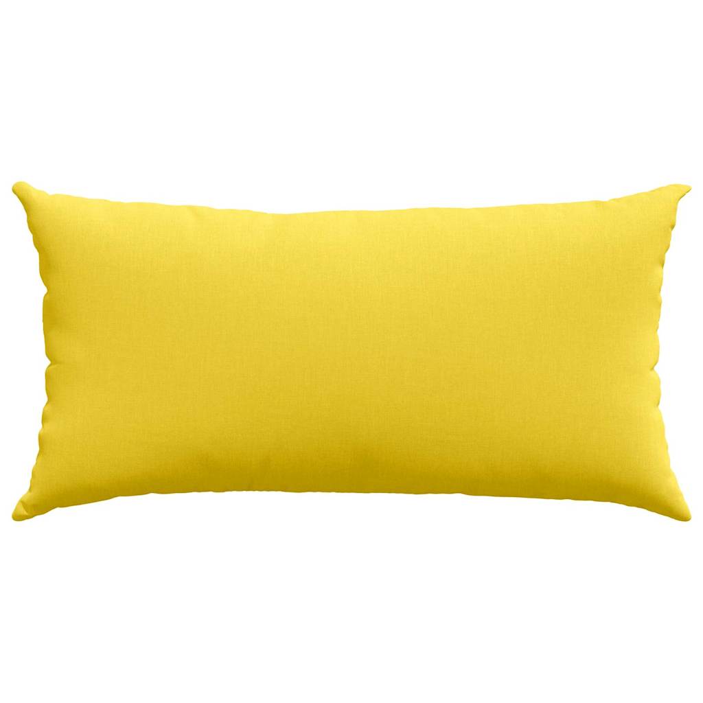 Kanapé párnák 2 pcs Világos sárga 80 x 40 cm szövet