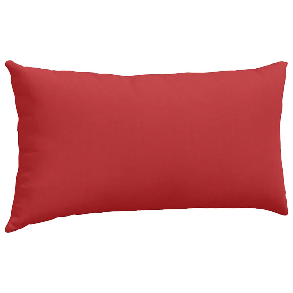 Kanapé párnák 2 pcs Piros 80 x 40 cm szövet