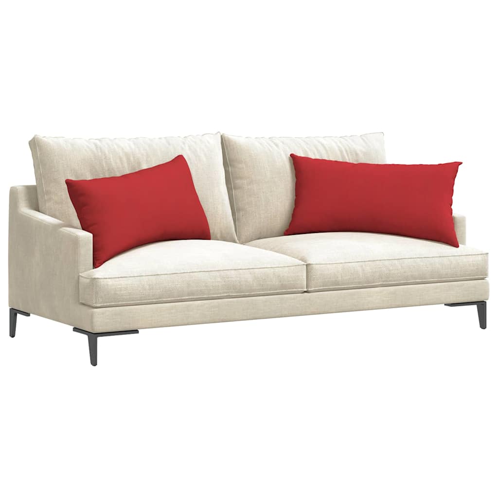Kanapé párnák 2 pcs Piros 80 x 40 cm szövet