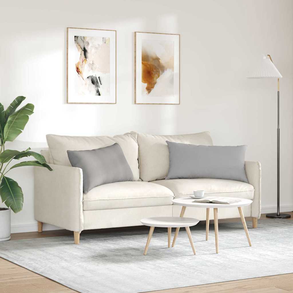 Kanapé párnák 2 pcs Felhőszürke 80 x 40 cm szövet