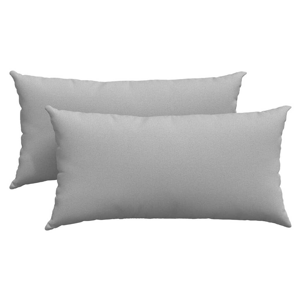 Kanapé párnák 2 pcs Felhőszürke 80 x 40 cm szövet
