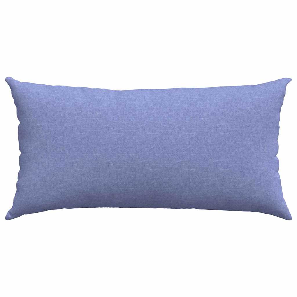 Kanapé párnák 2 pcs Farmerkék 80 x 40 cm szövet