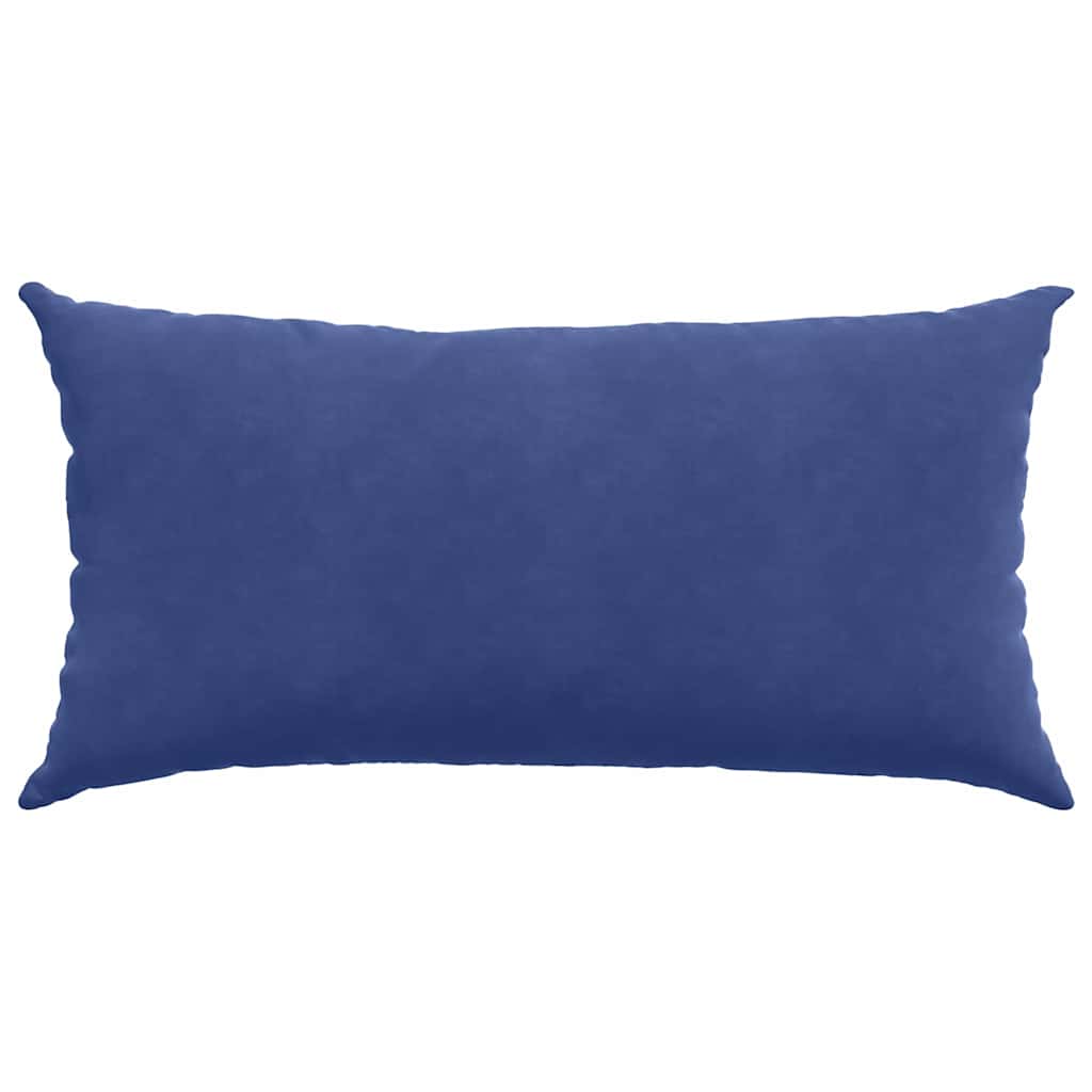 Kanapé párnák 2 pcs Rendőrségi kék 80 x 40 cm Bársonyos szövet