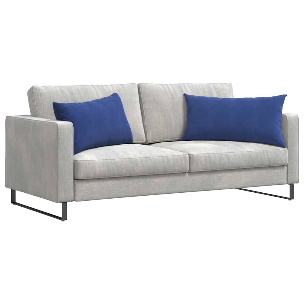 Kanapé párnák 2 pcs Rendőrségi kék 80 x 40 cm Bársonyos szövet