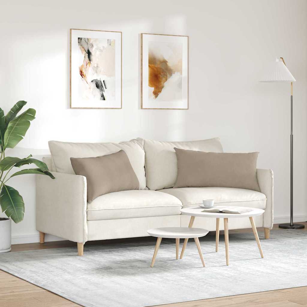 Kanapé párnák 2 pcs Tópszínű 80 x 40 cm szövet