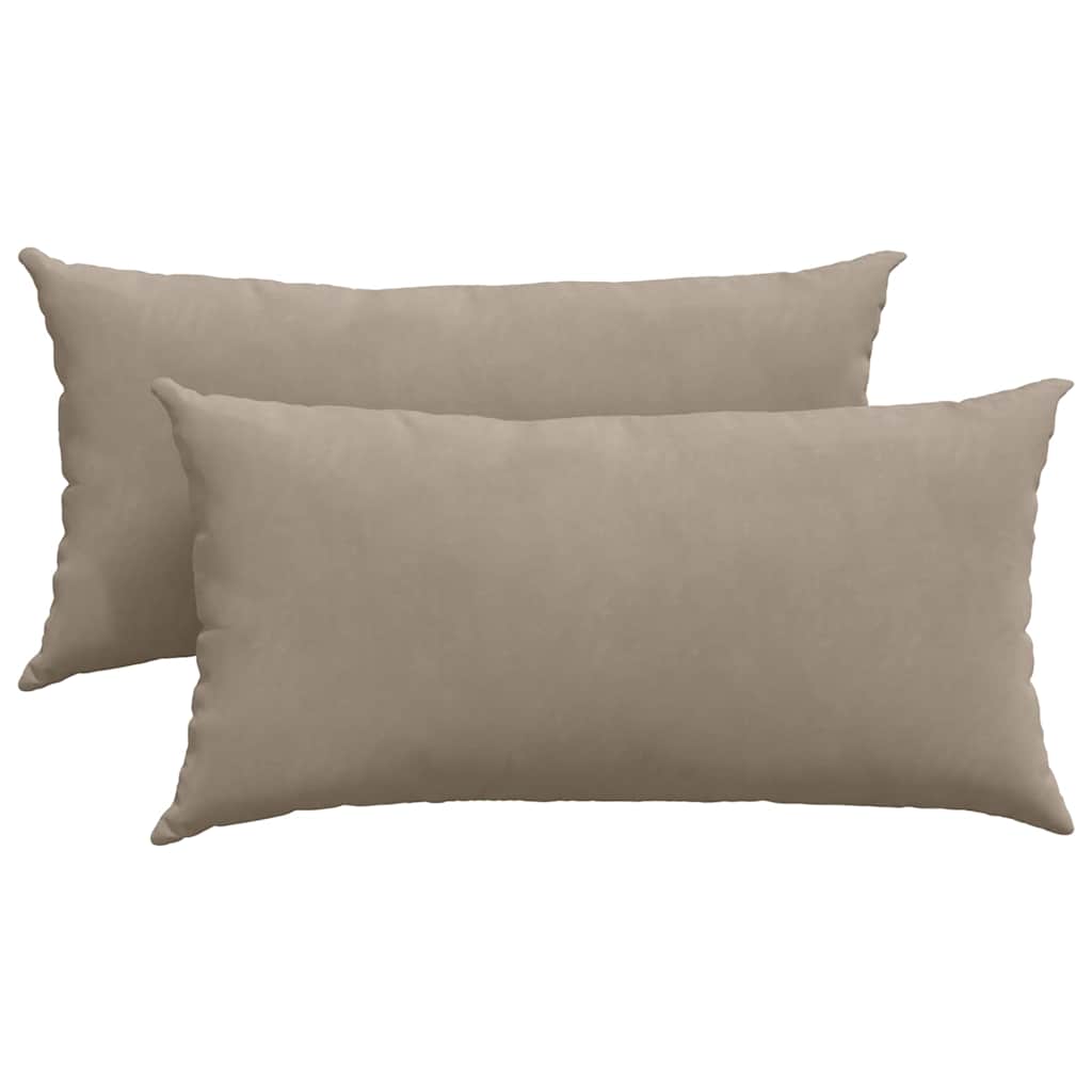 Kanapé párnák 2 pcs Tópszínű 80 x 40 cm szövet