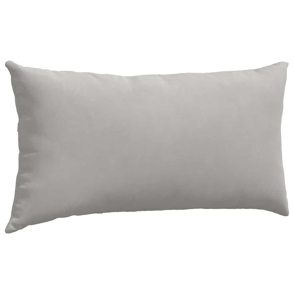Kanapé párnák 2 pcs Világosszürke 80 x 40 cm szövet