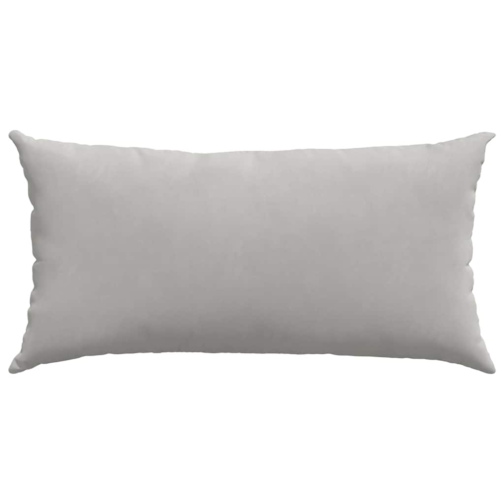 Kanapé párnák 2 pcs Világosszürke 80 x 40 cm szövet