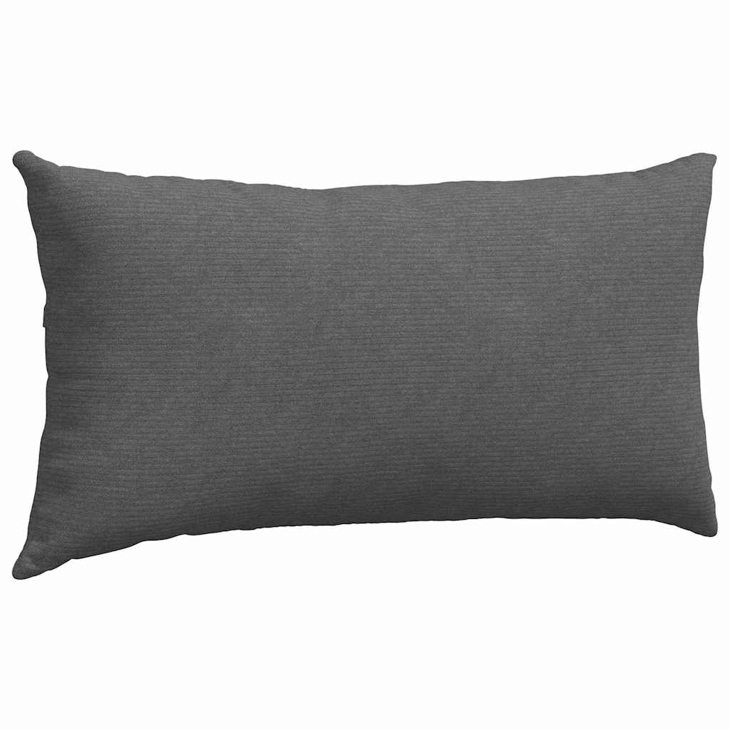 Kanapé párnák 2 pcs Sötétszürke 80 x 40 cm Bársonyos szövet