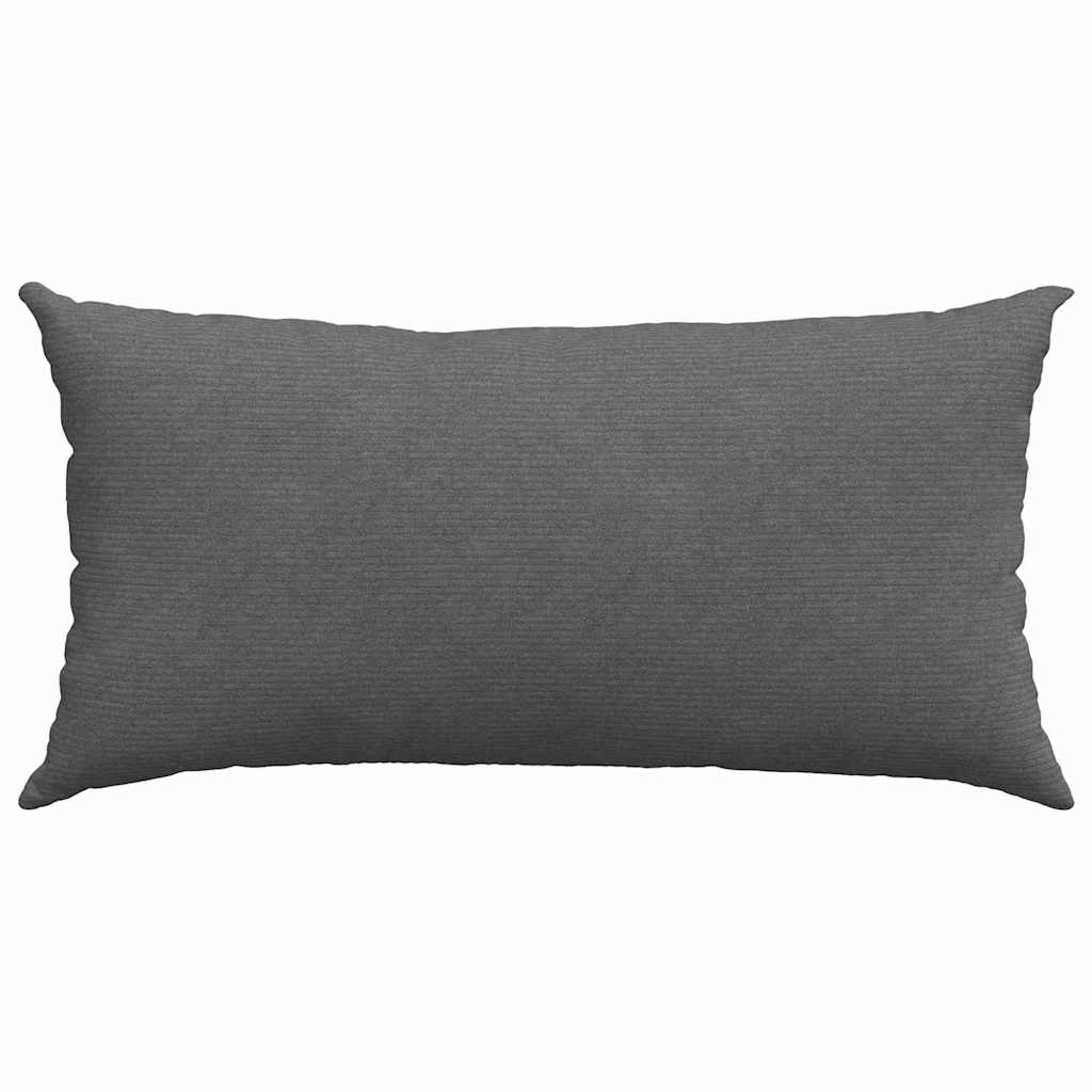 Kanapé párnák 2 pcs Sötétszürke 80 x 40 cm Bársonyos szövet