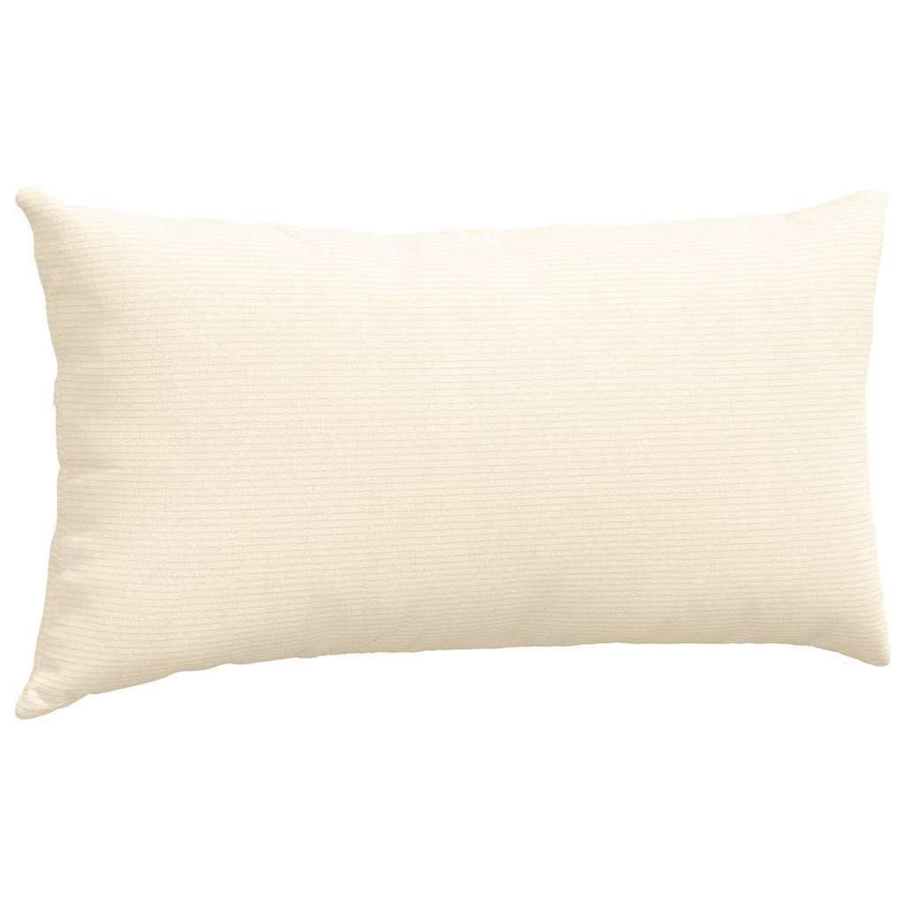 Kanapé párnák 2 pcs Krém 80 x 40 cm Bársonyos szövet
