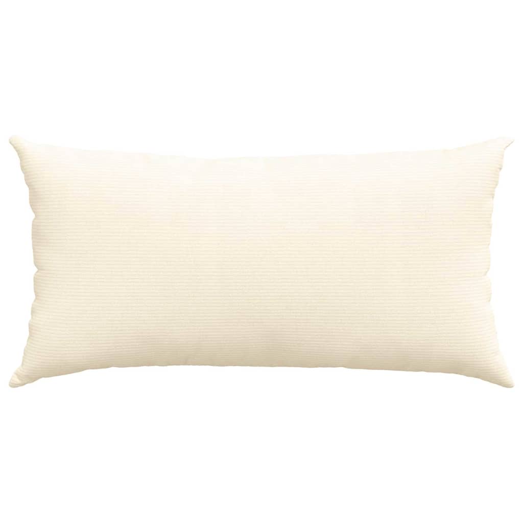 Kanapé párnák 2 pcs Krém 80 x 40 cm Bársonyos szövet