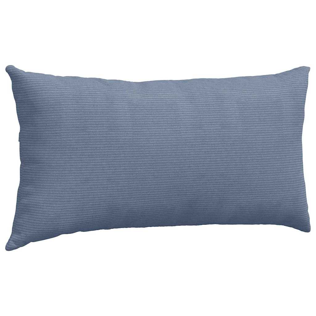 Kanapé párnák 2 pcs Kék 80 x 40 cm Bársonyos szövet