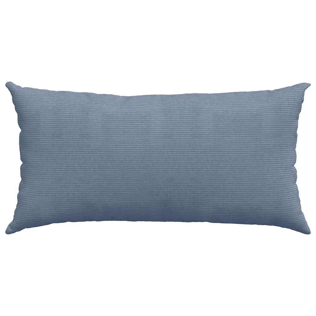 Kanapé párnák 2 pcs Kék 80 x 40 cm Bársonyos szövet