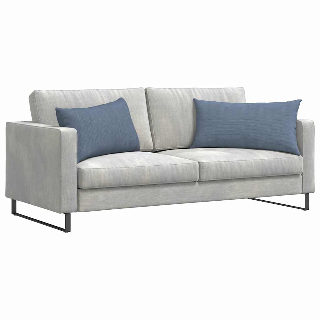 Kanapé párnák 2 pcs Kék 80 x 40 cm Bársonyos szövet