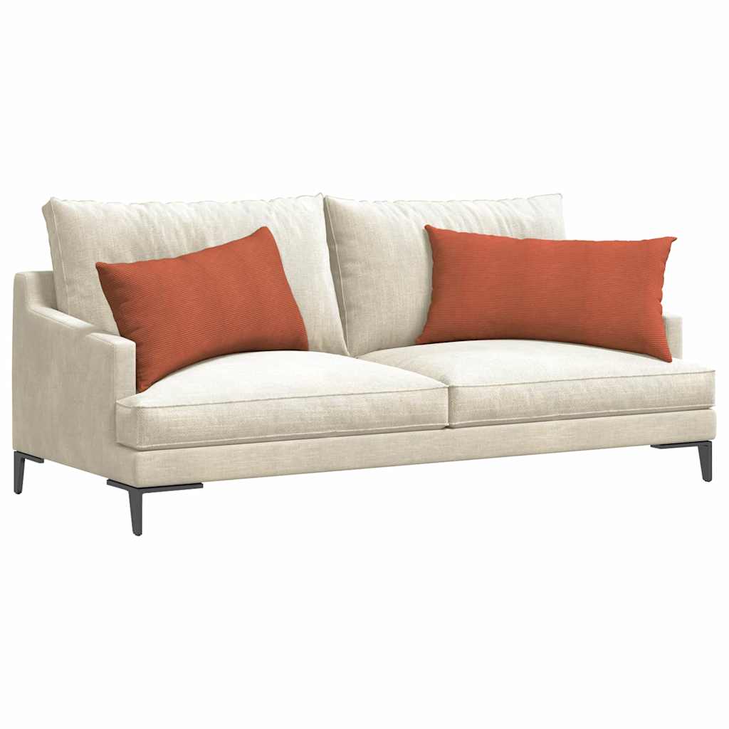 Kanapé párnák 2 pcs Piros Narancs 80 x 40 cm Bársonyos szövet