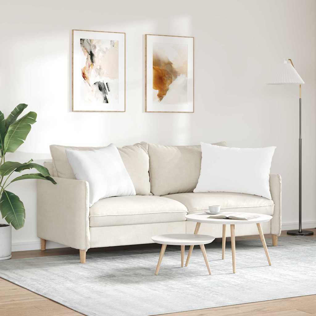 Kanapé párnák 2 pcs Fehér 70 x 50 cm szövet