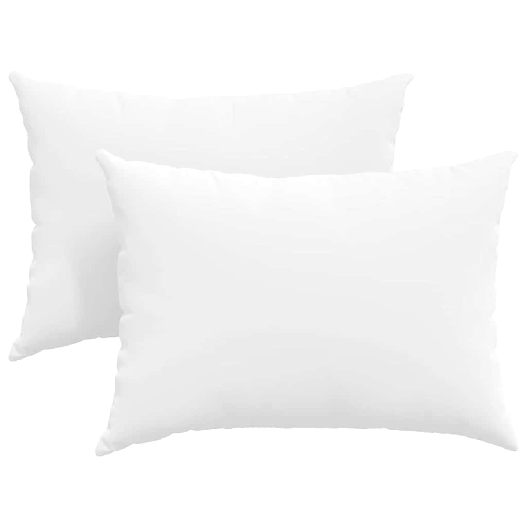 Kanapé párnák 2 pcs Fehér 70 x 50 cm szövet