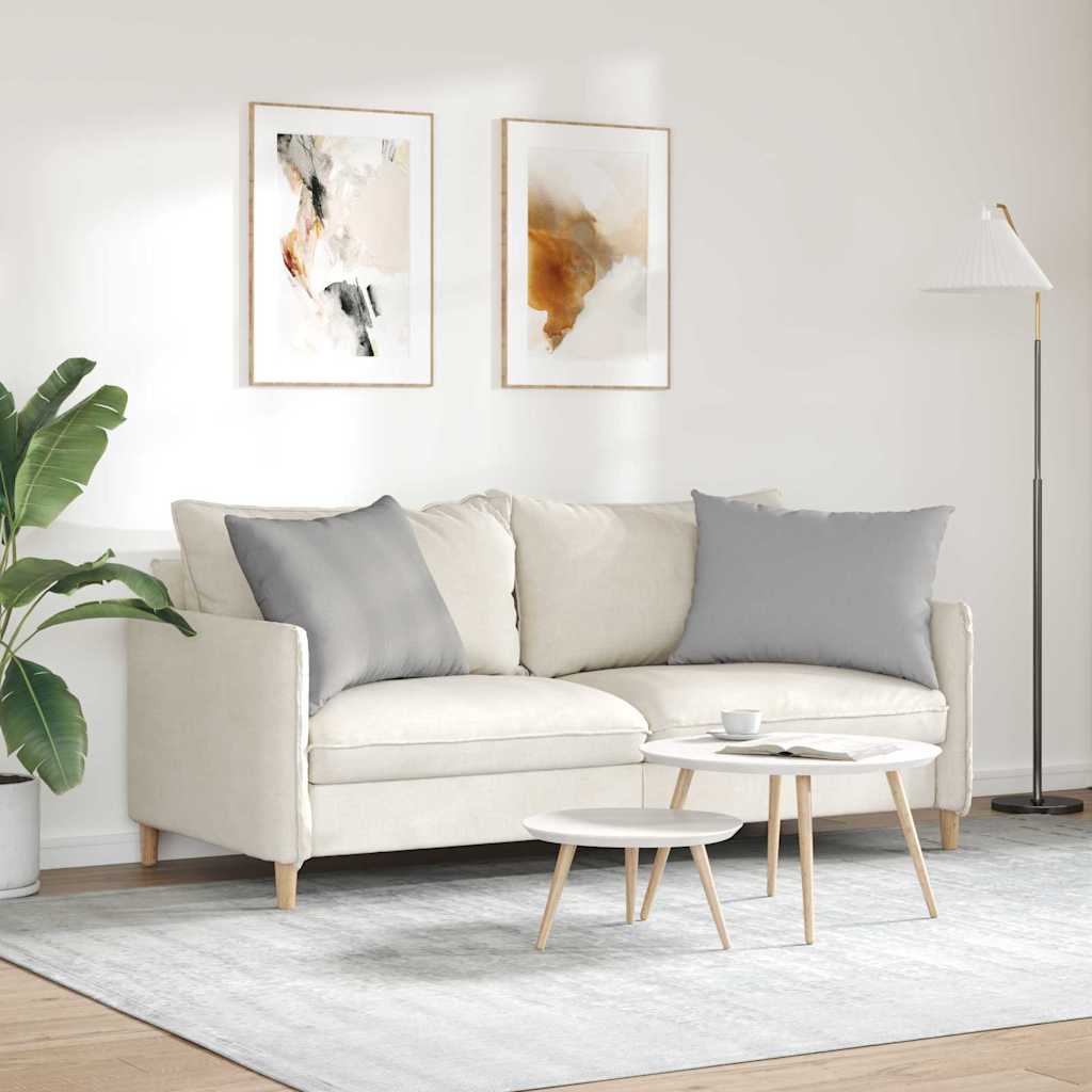 Kanapé párnák 2 pcs Felhőszürke 70 x 50 cm szövet