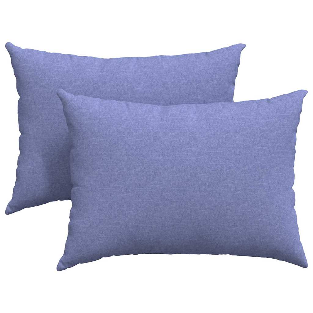 Kanapé párnák 2 pcs Farmerkék 70 x 50 cm szövet