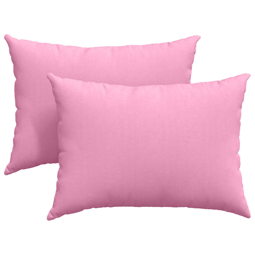 Kanapé párnák 2 pcs Rózsaszín 70 x 50 cm szövet