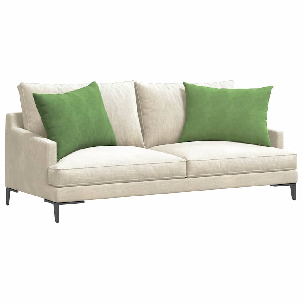 Kanapé párnák 2 pcs Világos zöld 70 x 50 cm Bársonyos szövet