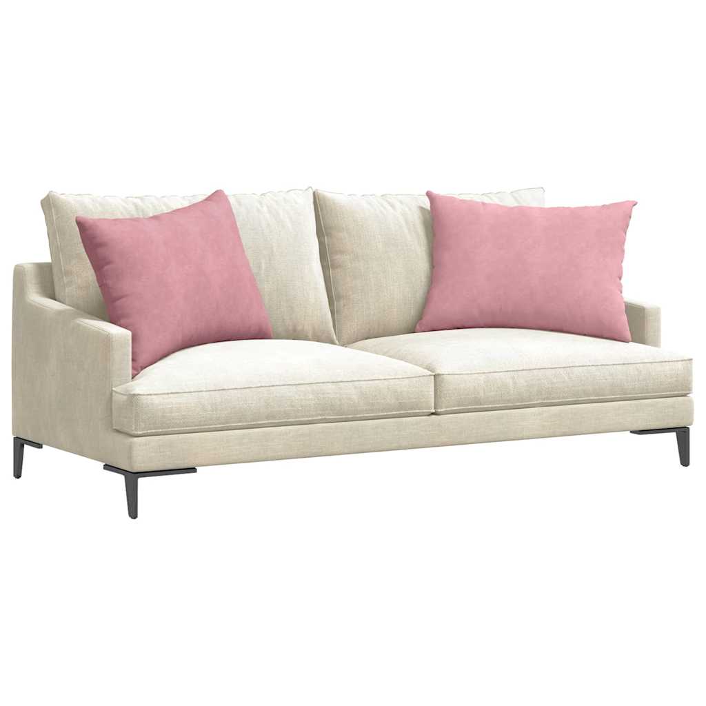 Kanapé párnák 2 pcs Rózsaszín 70 x 50 cm Bársonyos szövet