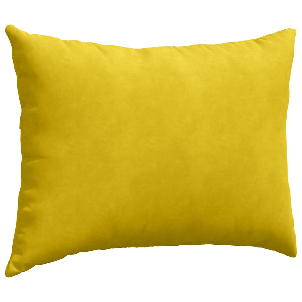 Kanapé párnák 2 pcs Sárga 70 x 50 cm Bársonyos szövet