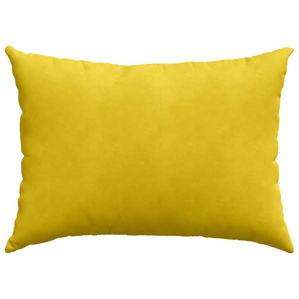 Kanapé párnák 2 pcs Sárga 70 x 50 cm Bársonyos szövet