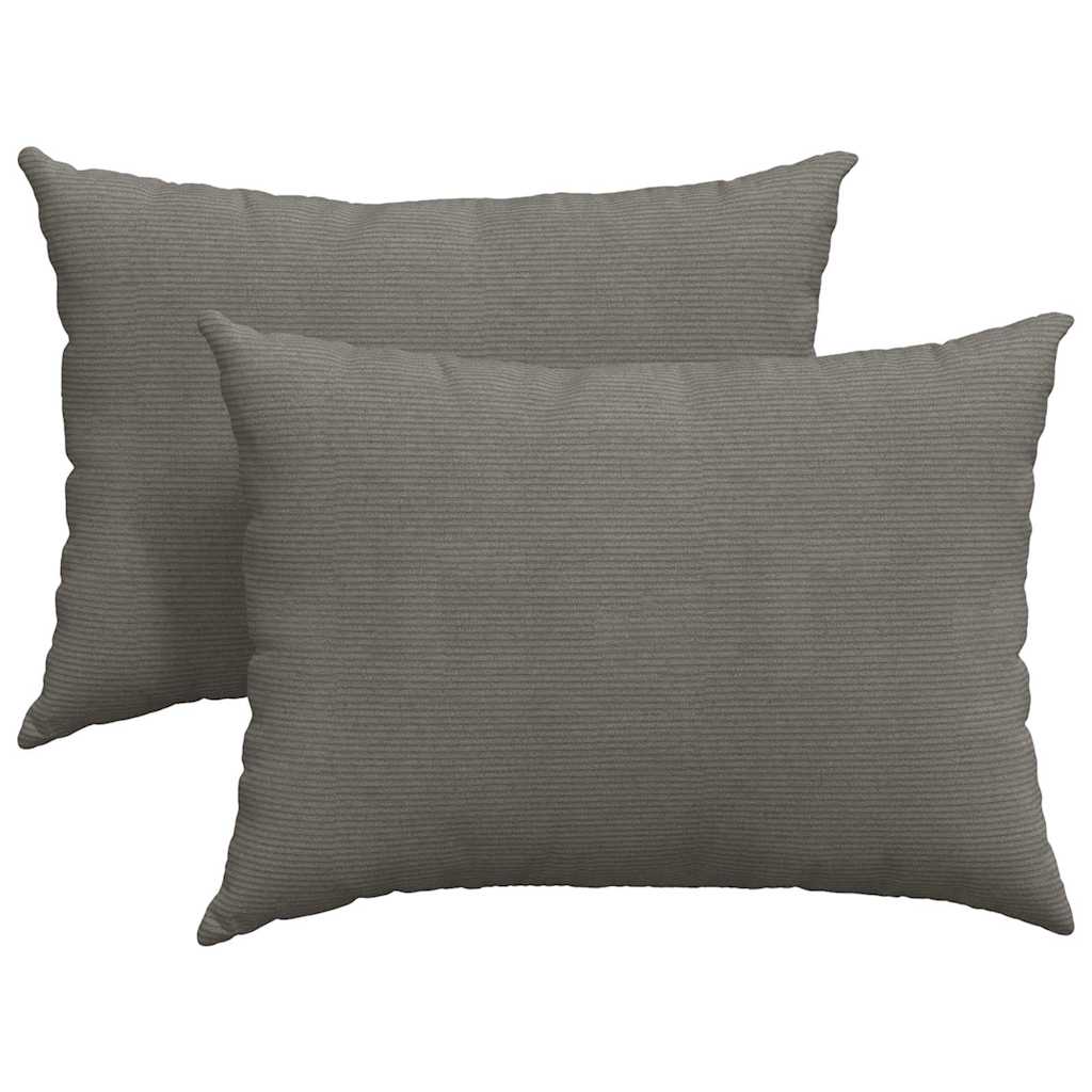 Kanapé párnák 2 pcs Világosszürke 70 x 50 cm Bársonyos szövet