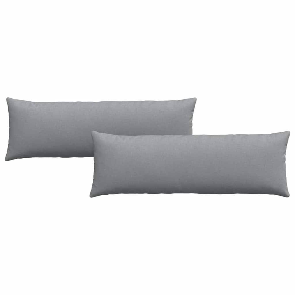 Kanapé párnák 2 pcs szövet Világosszürke 120 x 40 cm