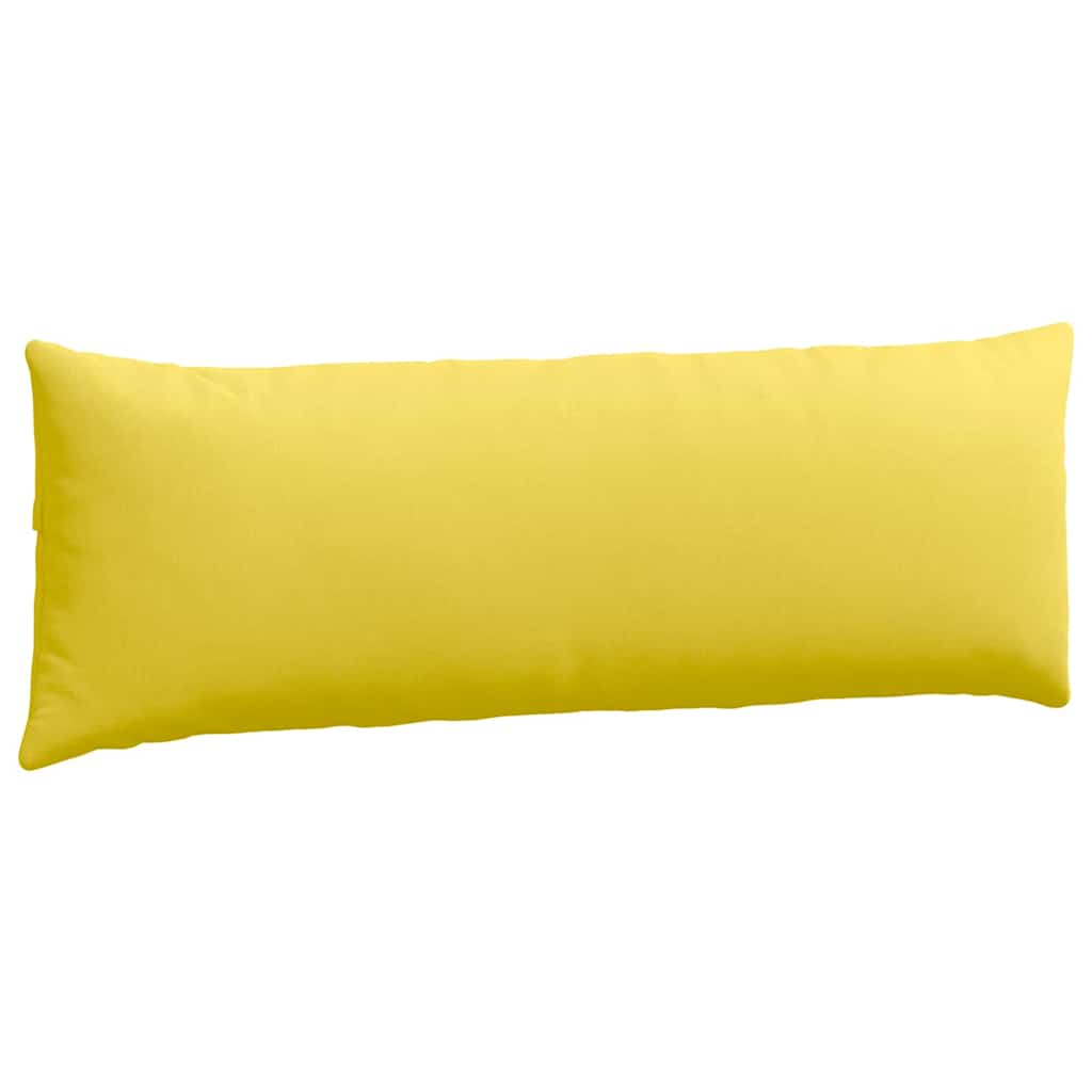 Kanapé párnák 2 pcs Világos sárga 120 x 40 cm szövet
