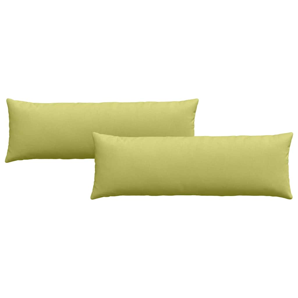Kanapé párnák 2 pcs Világos zöld 120 x 40 cm szövet