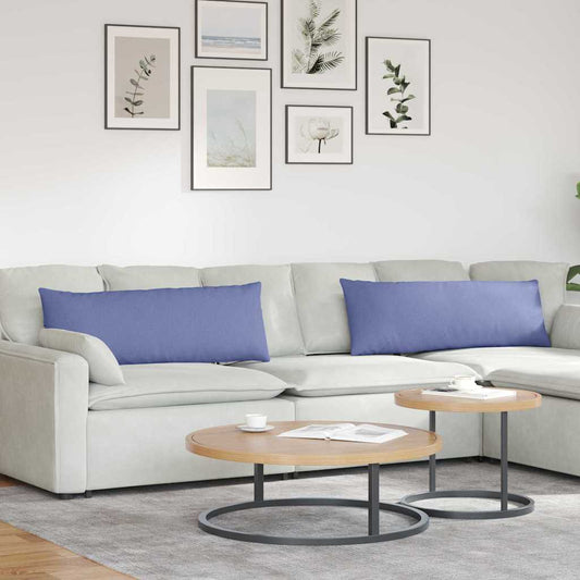 Kanapé párnák 2 pcs Farmerkék 120 x 40 cm szövet