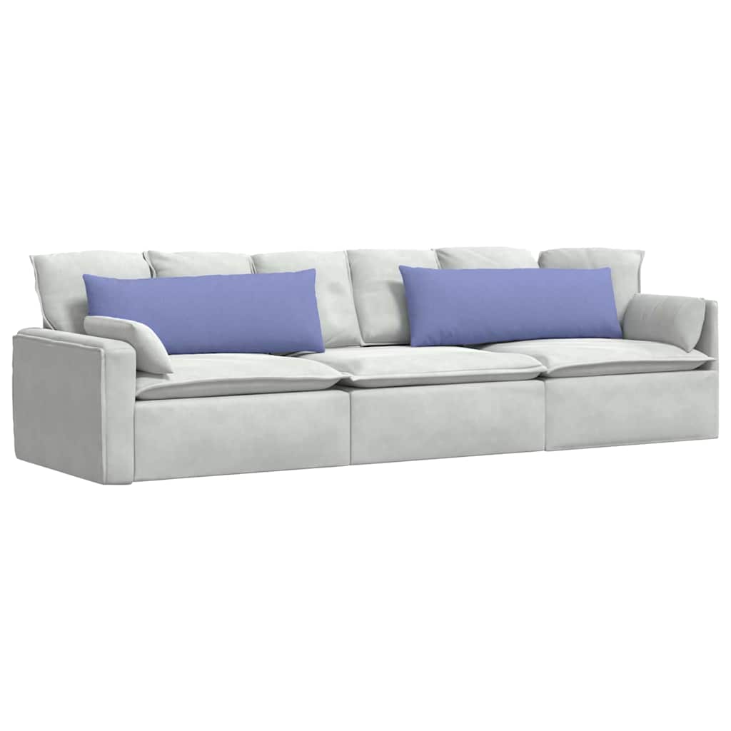 Kanapé párnák 2 pcs Farmerkék 120 x 40 cm szövet