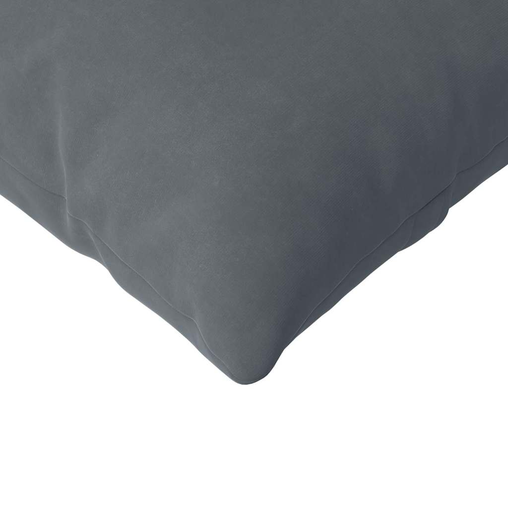 Kanapé párnák 2 pcs Sötétszürke 120 x 40 cm Bársonyos szövet