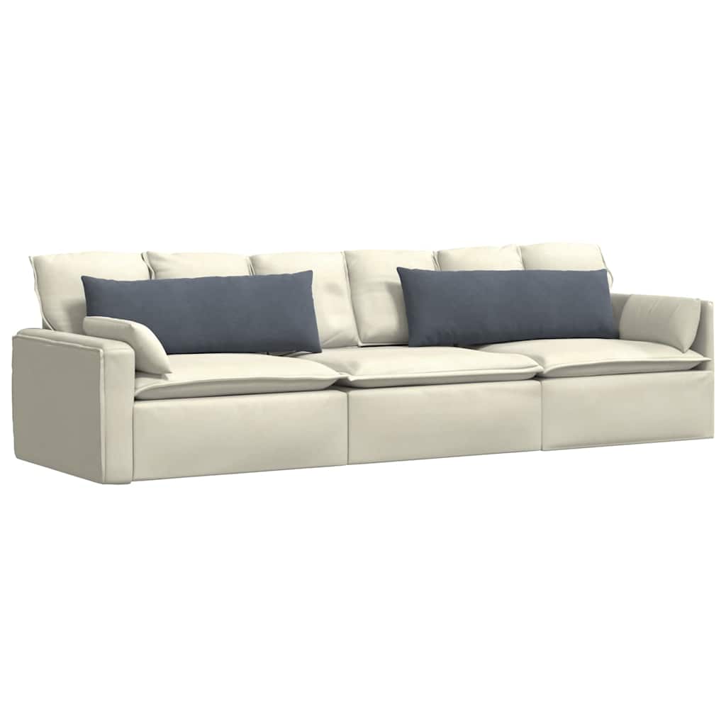 Kanapé párnák 2 pcs Sötétszürke 120 x 40 cm Bársonyos szövet